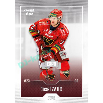 2022/23 Goal Cards Chance Liga 2. série #250 Josef Zajíc Expo Ostrava SILVER 1of2