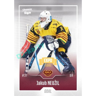 2022/23 Goal Cards Chance Liga 2. série #201 Jakub Neužil Expo
