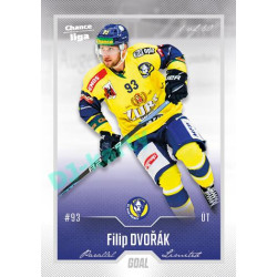 2022/23 Goal Cards Chance Liga 2. série #300 Filip Dvořák Silver 1 of 60