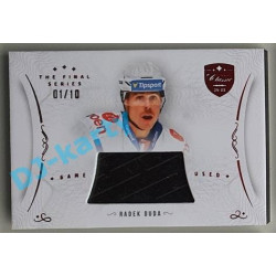 2021/22 OFS The Final Series Radek Duda #STI-DUE 01/10 Game Used Stick Red