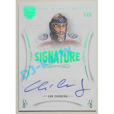 2021/22 OFS The Final Series Jan Chábera #TFS-JO 1/5 Authentic Signature Emerald