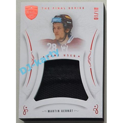 2021/22 OFS The Final Series Martin Gernát #MEM-MG 01/10 Game Used Red