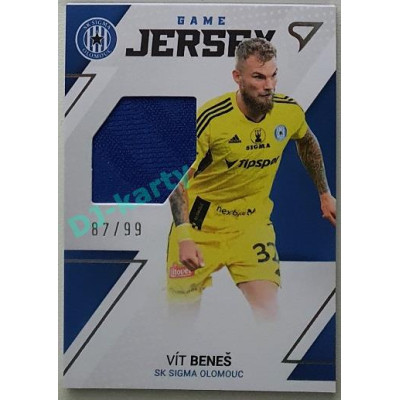 2022/23 Sportzoo Fortuna Liga 1. série #GJ-VB Vít Beneš Game Jersey 87/99