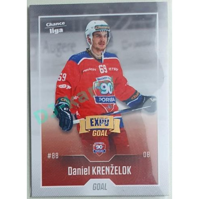 2022/23 Goal Cards Chance Liga 1. série #163 Daniel Krenželok Expo Pardubice