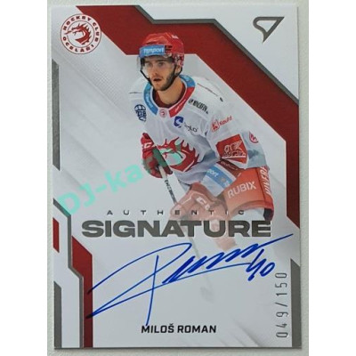 2022/23 Sportzoo ELH 1. série #AS1-MR Miloš Roman Signature level 1 xxx/150