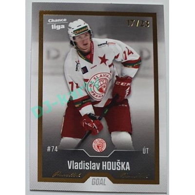 2022/23 Goal Cards Chance Liga 1. série #110 Vladislav Houška Gold 17/23