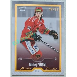 2022/23 Goal Cards Chance Liga Update #430 Matěj Přibyl Gold xx/23