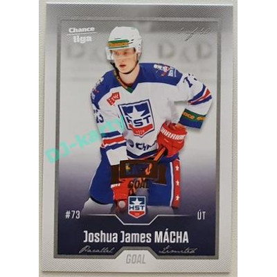 2022/23 Goal Cards Chance Liga 2. série #285 Joshua J. Mácha Expo Silver 1 of 3