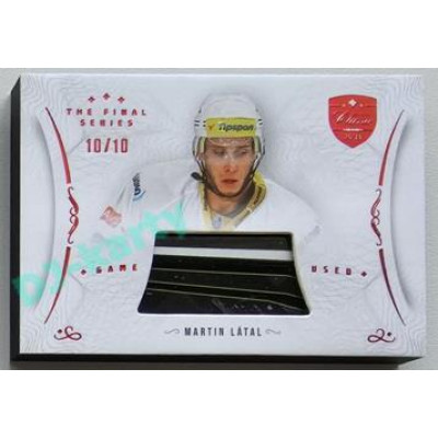 2021/22 OFS The Final Series Martin Látal #STI-LAM 10/10 Game Used Red