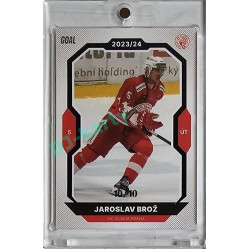 2023/24 Goal cards Chance Liga 1. série #134 Jaroslav Brož Blue 10/10