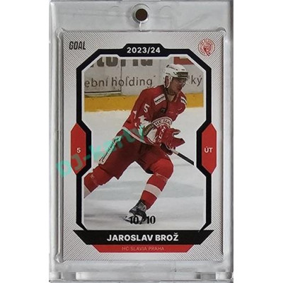 2023/24 Goal cards Chance Liga 1. série #134 Jaroslav Brož Blue 10/10