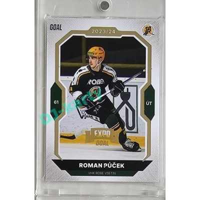 2023/24 Goal cards Chance Liga 2. série #225 Roman Půček Expo Gold 1of7