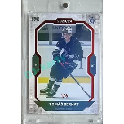 2023/24 Goal cards Chance Liga 2. série #357 Tomáš Bernat Red 1/6