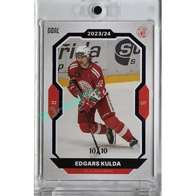 2023/24 Goal cards Chance Liga 1. série #137 Edgars Kulda Blue 10/10