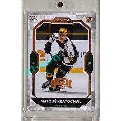 2023/24 Goal cards Chance Liga 2. série #227 Matouš Kratochvil Expo Gold 1of7