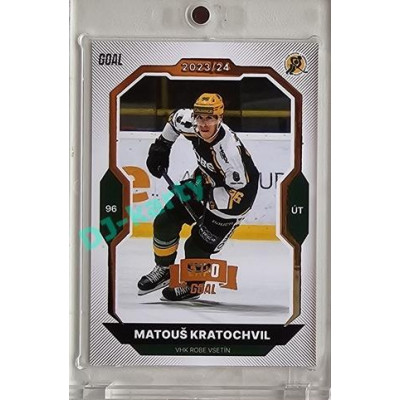 2023/24 Goal cards Chance Liga 2. série #227 Matouš Kratochvil Expo Gold 1of7