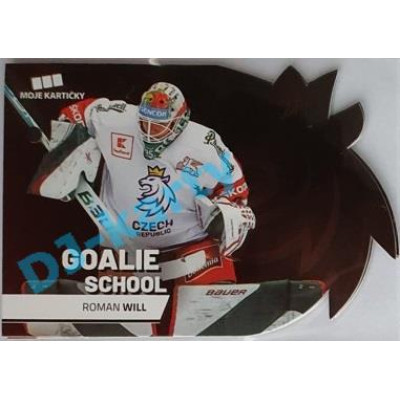2020 MK reprezentace Roman Will #4 41/50 Goalie School Die-cut Red