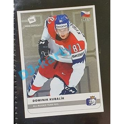 2020 MK Stick Dominik Kubalík All-Rookie Team NHL #32 1 of 10 Silver