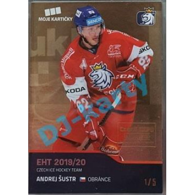 2020 MK reprezentace Andrej Šustr #36 1/5 Gold Czech Expo