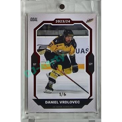 2023/24 Goal cards Chance Liga 2. série #366 Daniel Vrdlovec Red 1/6