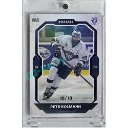 2023/24 Goal cards Chance Liga 1. série #147 Petr Kolmann Blue 10/10