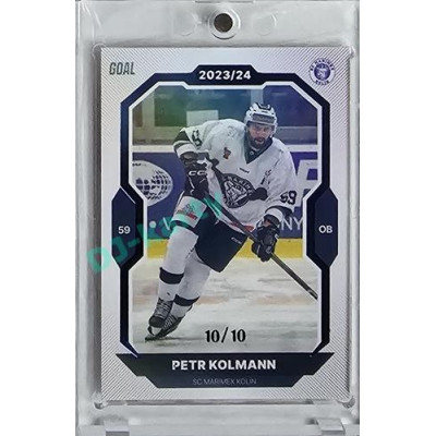 2023/24 Goal cards Chance Liga 1. série #147 Petr Kolmann Blue 10/10