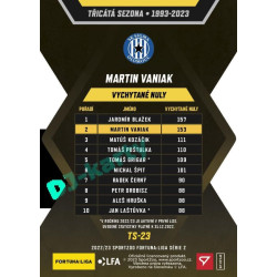 2022/23 Sportzoo Fortuna Liga 2. série #TS-23 Martin Vaniak Třicátá sezóna F:L