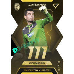 2022/23 Sportzoo Fortuna Liga 2. série #TS-24 Matúš Kozáčik Třicátá sezóna F:L Limited xx/30