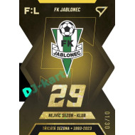 2022/23 Sportzoo Fortuna Liga 2. série #TS-05 FK Jablonec Třicátá sezóna F:L Limited xx/30
