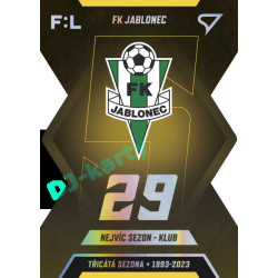 2022/23 Sportzoo Fortuna Liga 2. série #TS-05 FK Jablonec Třicátá sezóna F:L