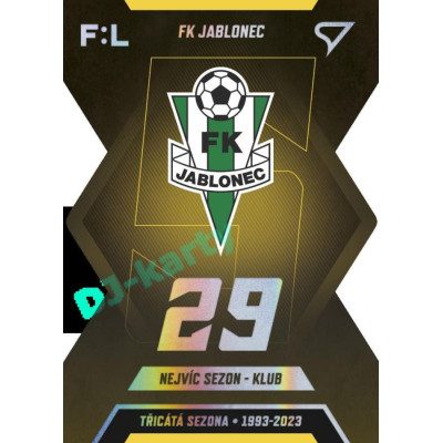 2022/23 Sportzoo Fortuna Liga 2. série #TS-05 FK Jablonec Třicátá sezóna F:L