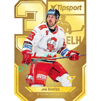 2022/23 Sportzoo ELH 2. série #AV-14 Jan Švrček 30 let ELH Limited xx/25