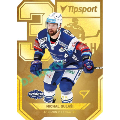 2022/23 Sportzoo ELH 2. série #AV-15 Michal Gulaši 30 let ELH Limited xx/25