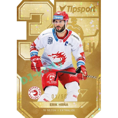 2022/23 Sportzoo ELH 2. série #AV-01 Erik Hrňa 30 let ELH Limited xx/50