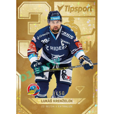 2022/23 Sportzoo ELH 2. série #AV-11 Lukáš Krenželok 30 let ELH Limited xx/50