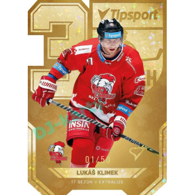 2022/23 Sportzoo ELH 2. série #AV-13 Lukáš Klimek 30 let ELH Limited xx/50