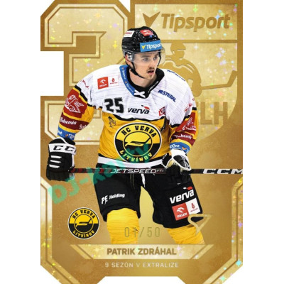 2022/23 Sportzoo ELH 2. série #AV-17 Patrik Zdráhal 30 let ELH Limited xx/50