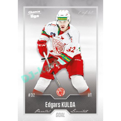 2022/23 Goal Cards Chance Liga 2. série #312 Edgars Kulda Silver 1 of 60