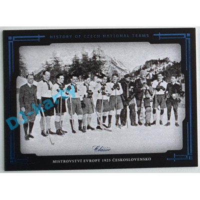 2021/22 OFS The Final Series Mistrovství Evropy 1925 Československo #HCNT-07 7/9 History of Czech National Teams