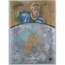 2021 Legendary Cards League Dynasty Vsetín Ivan Padělek #64 13/19 Gold Rainbow