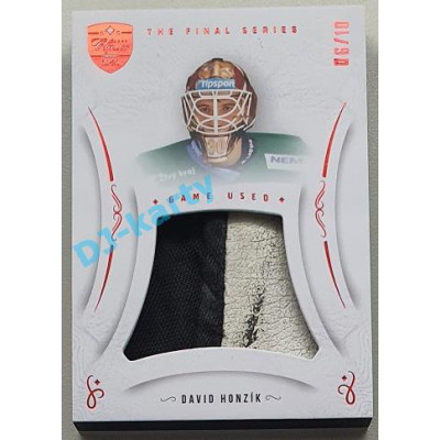 2021/22 OFS The Final Series David Honzík #MEM-DZ 06/10 Game Used Red