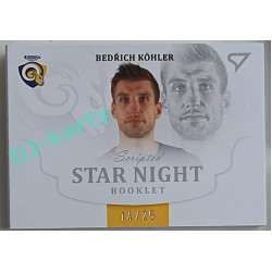2021/22 Sportzoo TIPSPORT ELH 2. série #SN-KR Bedřich Köhler Star Night Booklet 14/25