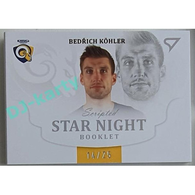 2021/22 Sportzoo TIPSPORT ELH 2. série #SN-KR Bedřich Köhler Star Night Booklet 14/25