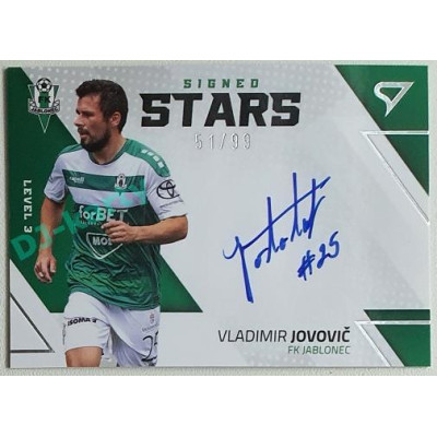 2022/23 Sportzoo Fortuna Liga 1. série #SL3-VJ Vladimir Jovovič Sign STARS level 3 51/99