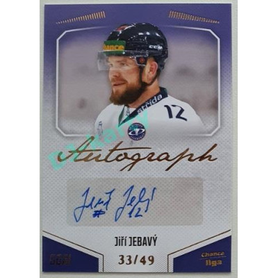 2022/23 Goal Cards Chance Liga 1. série #A-27 Jiří Jebavý Autograph 33/49