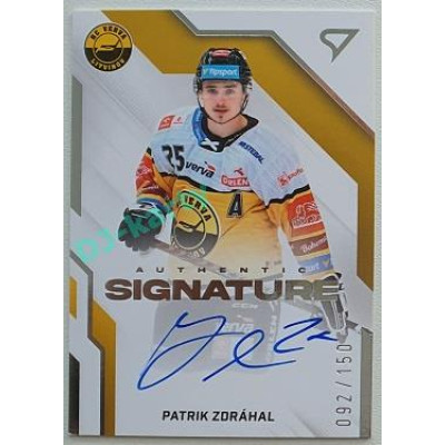 2022/23 Sportzoo ELH 2. série #AS1-PZ Patrik Zdráhal Signature level 1 xxx/150