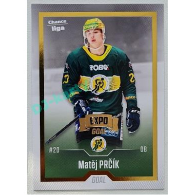 2022/23 Goal Cards Chance Liga Update #415 Matěj Prčík Expo Gold 1 of 3
