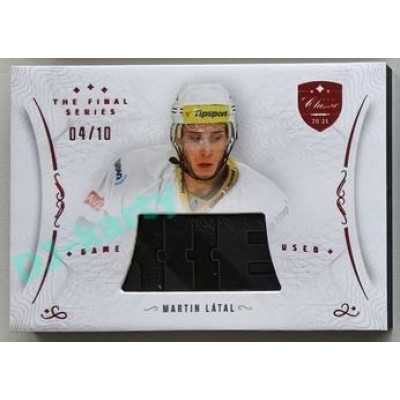 2021/22 OFS The Final Series Martin Látal #STI-LAM 04/10 Game Used Red