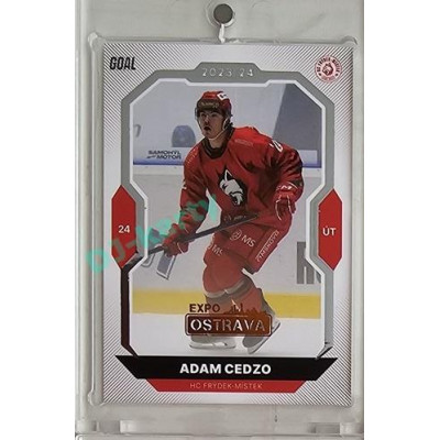 2023/24 Goal cards Chance Liga 2. série #323 Adam Cedzo Expo Ostrava 1of2