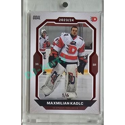 2023/24 Goal cards Chance Liga 2. série #372 Maxmilian Kadlc Red 1/6